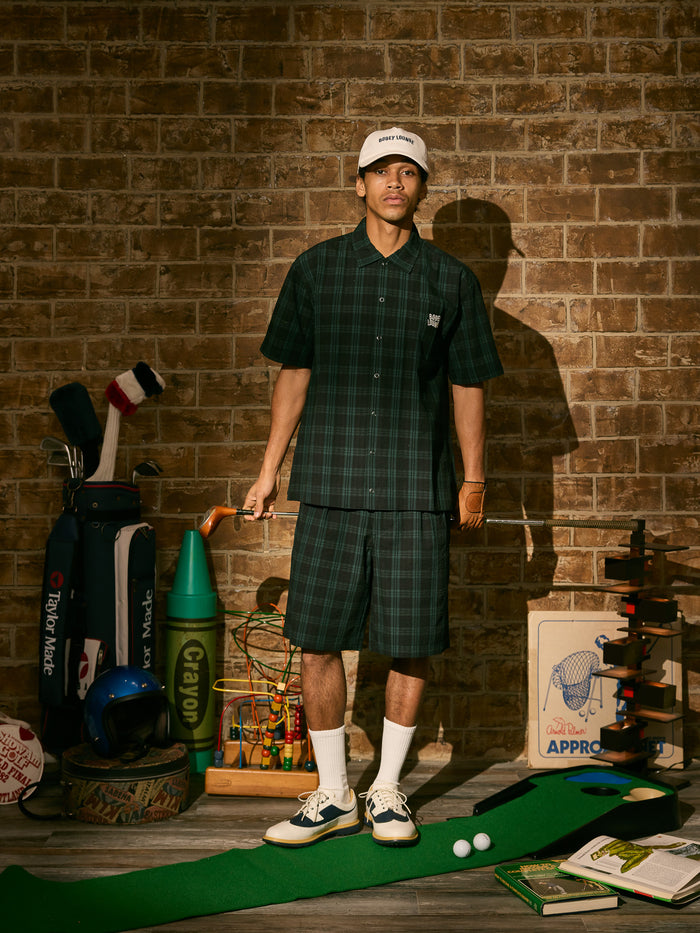 ［BOGEY LOUNGE］サッカー衿つきシャツ