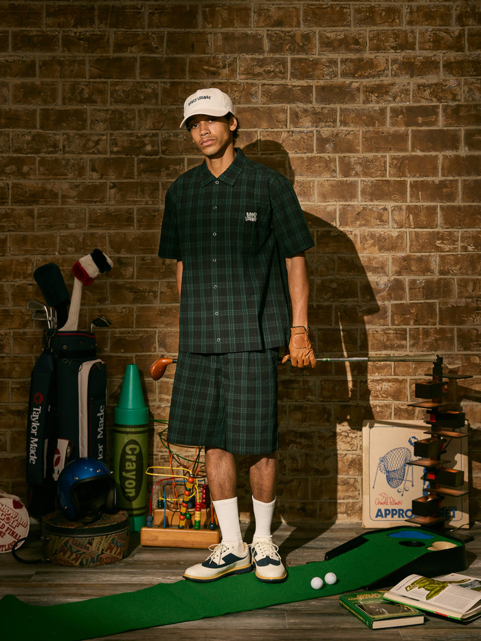 ［BOGEY LOUNGE］サッカー衿つきシャツ