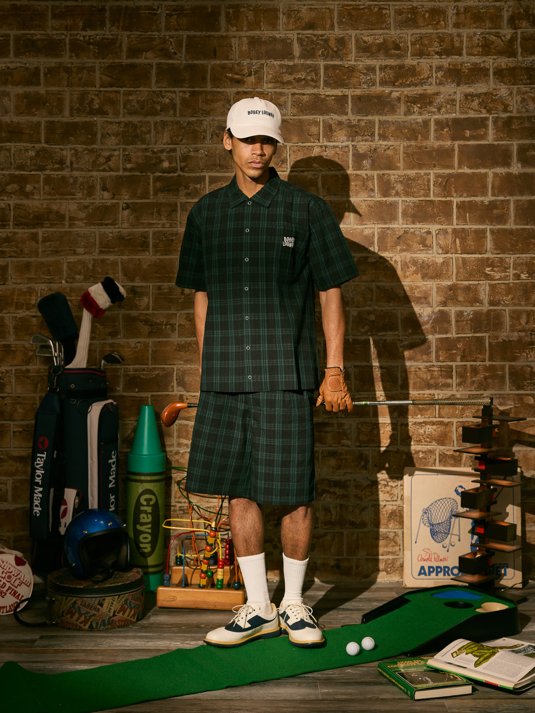 ［BOGEY LOUNGE］サッカー衿つきシャツ