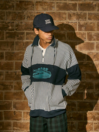 ［BOGEY LOUNGE］裏毛ハーフZIPトレーナー