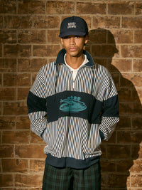 ［BOGEY LOUNGE］裏毛ハーフZIPトレーナー