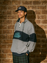 ［BOGEY LOUNGE］裏毛ハーフZIPトレーナー