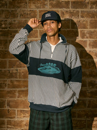 ［BOGEY LOUNGE］裏毛ハーフZIPトレーナー