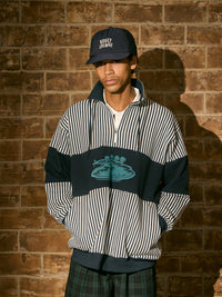 ［BOGEY LOUNGE］裏毛ハーフZIPトレーナー