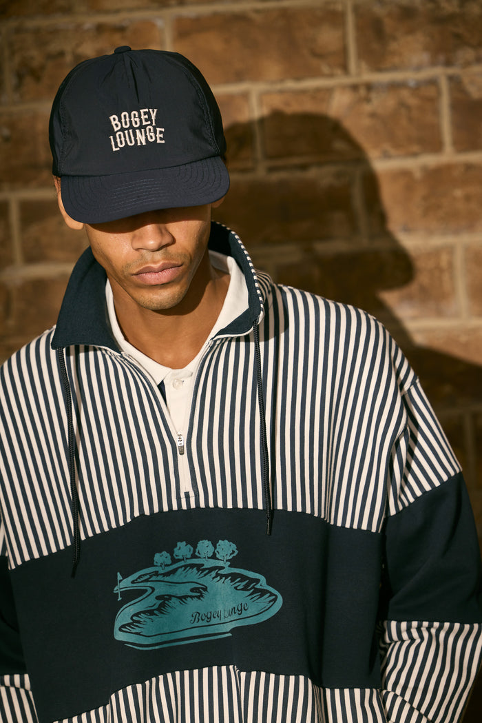 ［BOGEY LOUNGE］裏毛ハーフZIPトレーナー