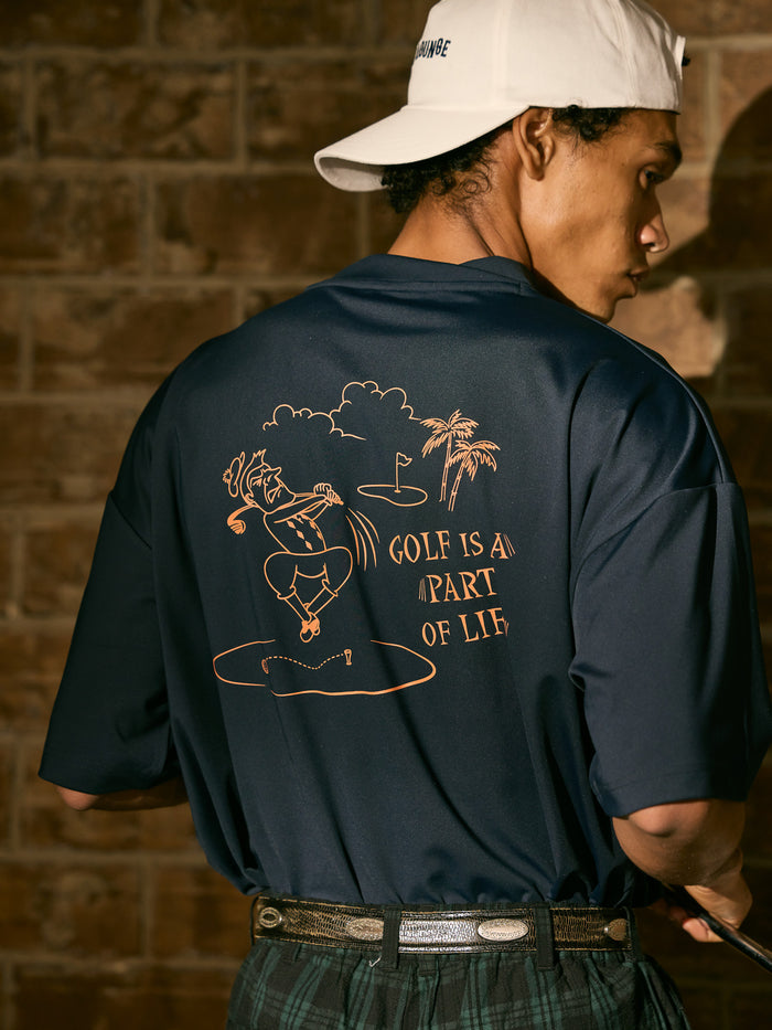 ［BOGEY LOUNGE］モックネックトップス(スイング)