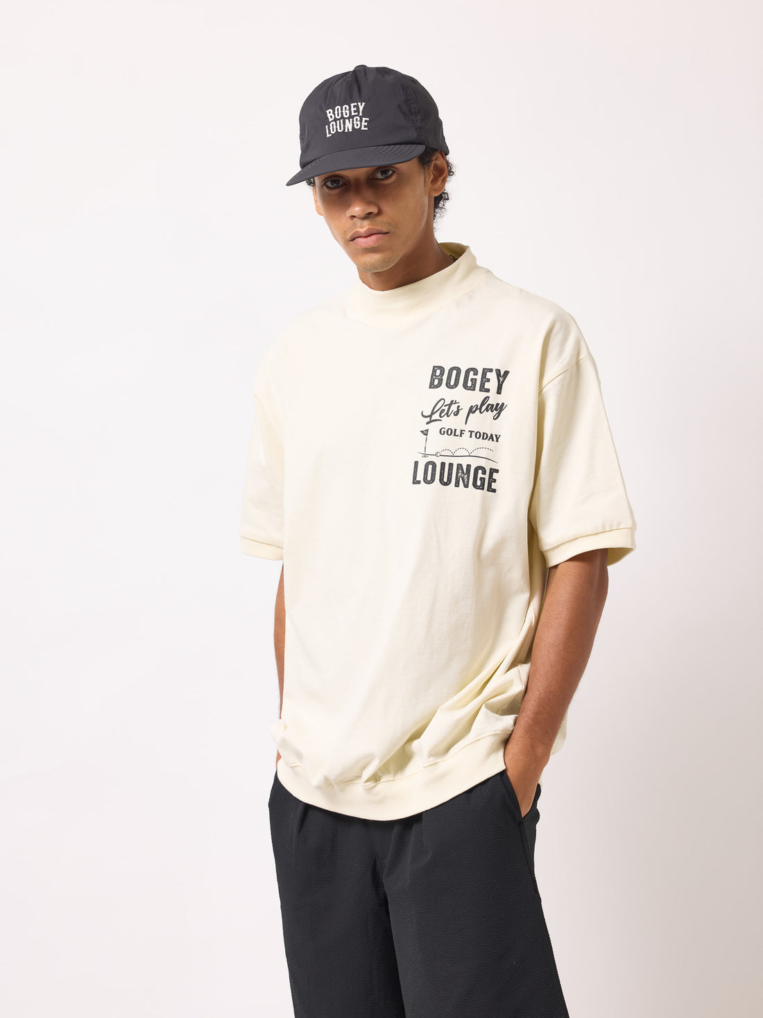 ［BOGEY LOUNGE］半袖トップス(フラッグロゴ)