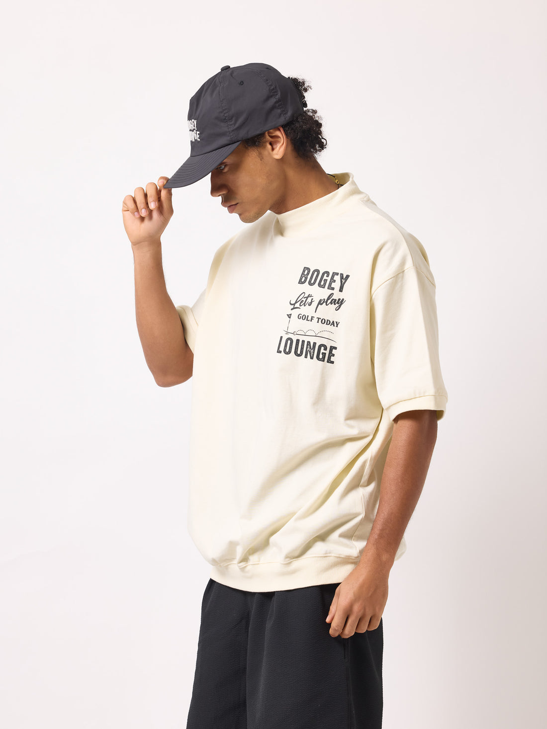 ［BOGEY LOUNGE］半袖トップス(フラッグロゴ)