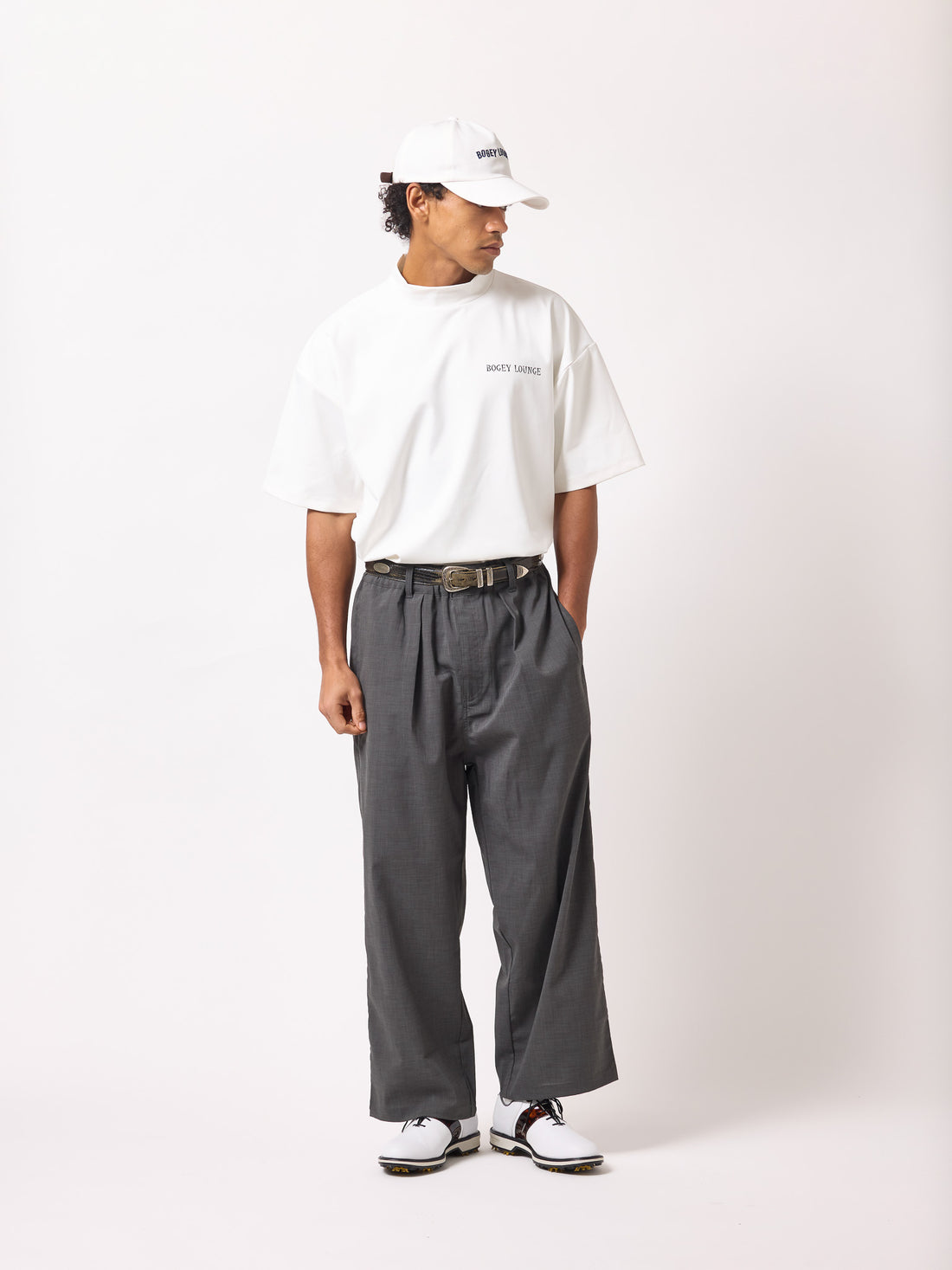 ［BOGEY LOUNGE］モックネックトップス(スイング)