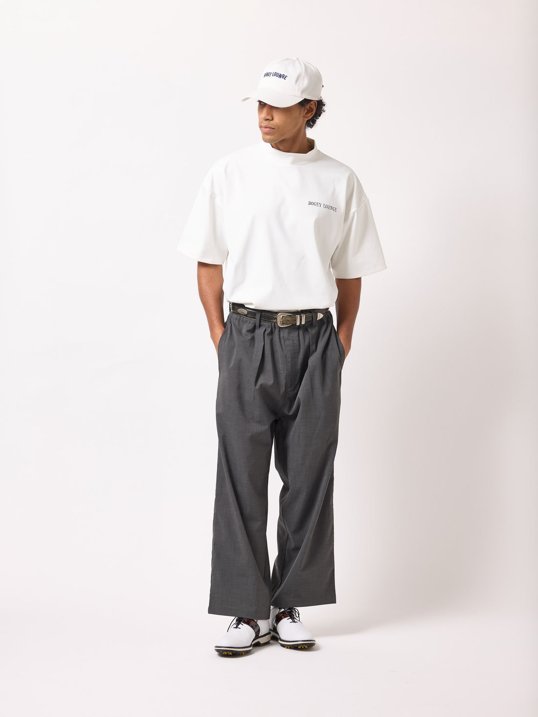 ［BOGEY LOUNGE］モックネックトップス(スイング)