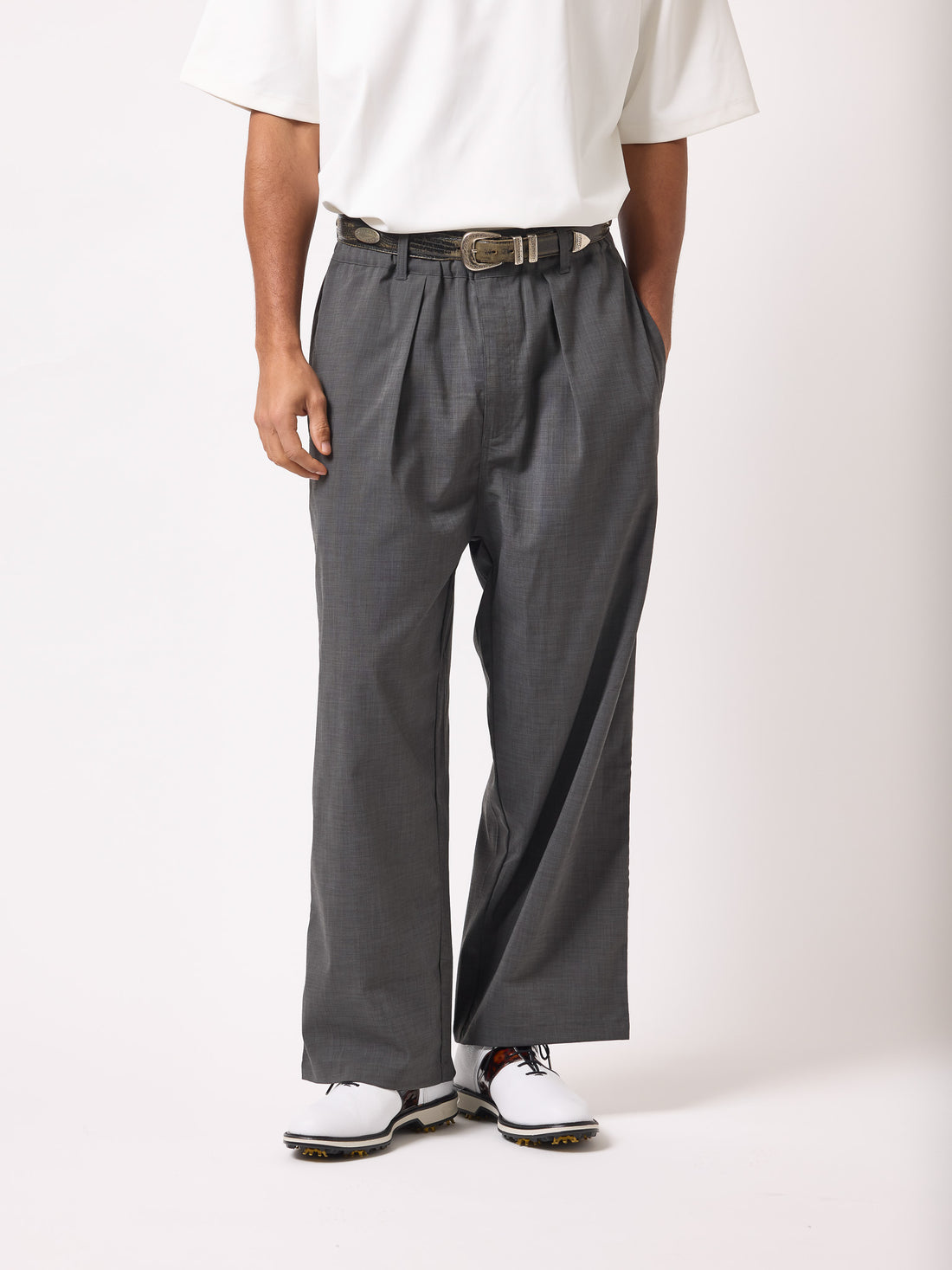 ［BOGEY LOUNGE］タックパンツ