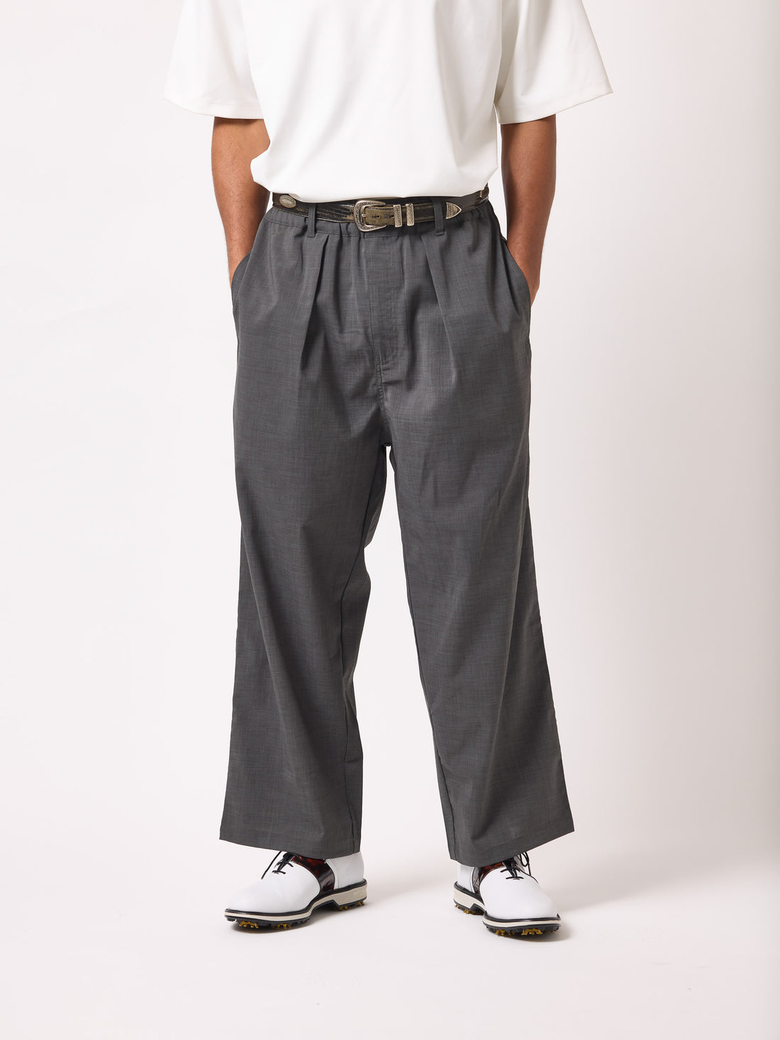 ［BOGEY LOUNGE］タックパンツ