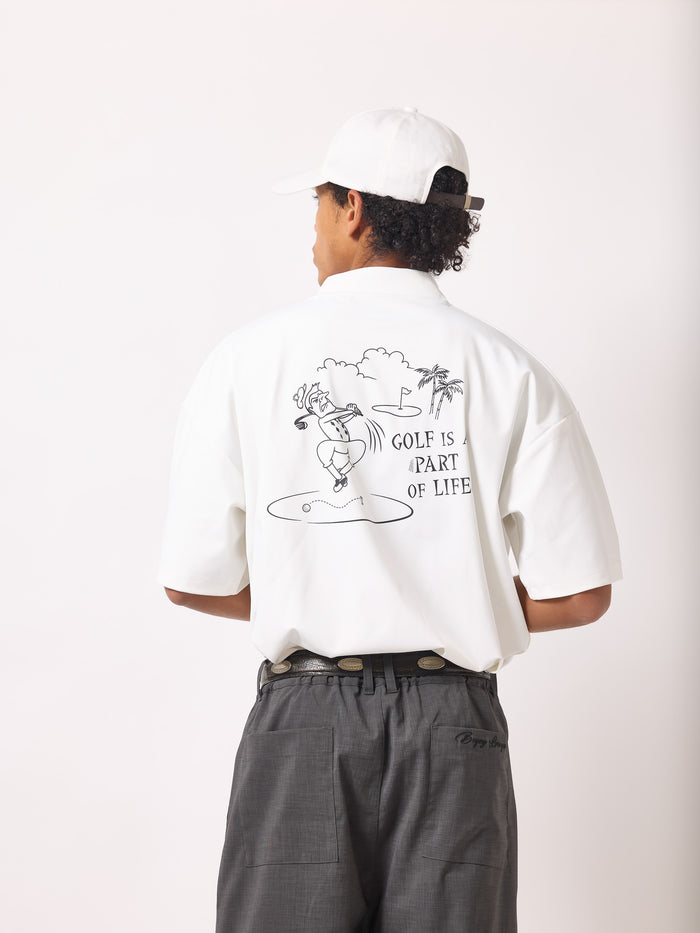 ［BOGEY LOUNGE］モックネックトップス(スイング)