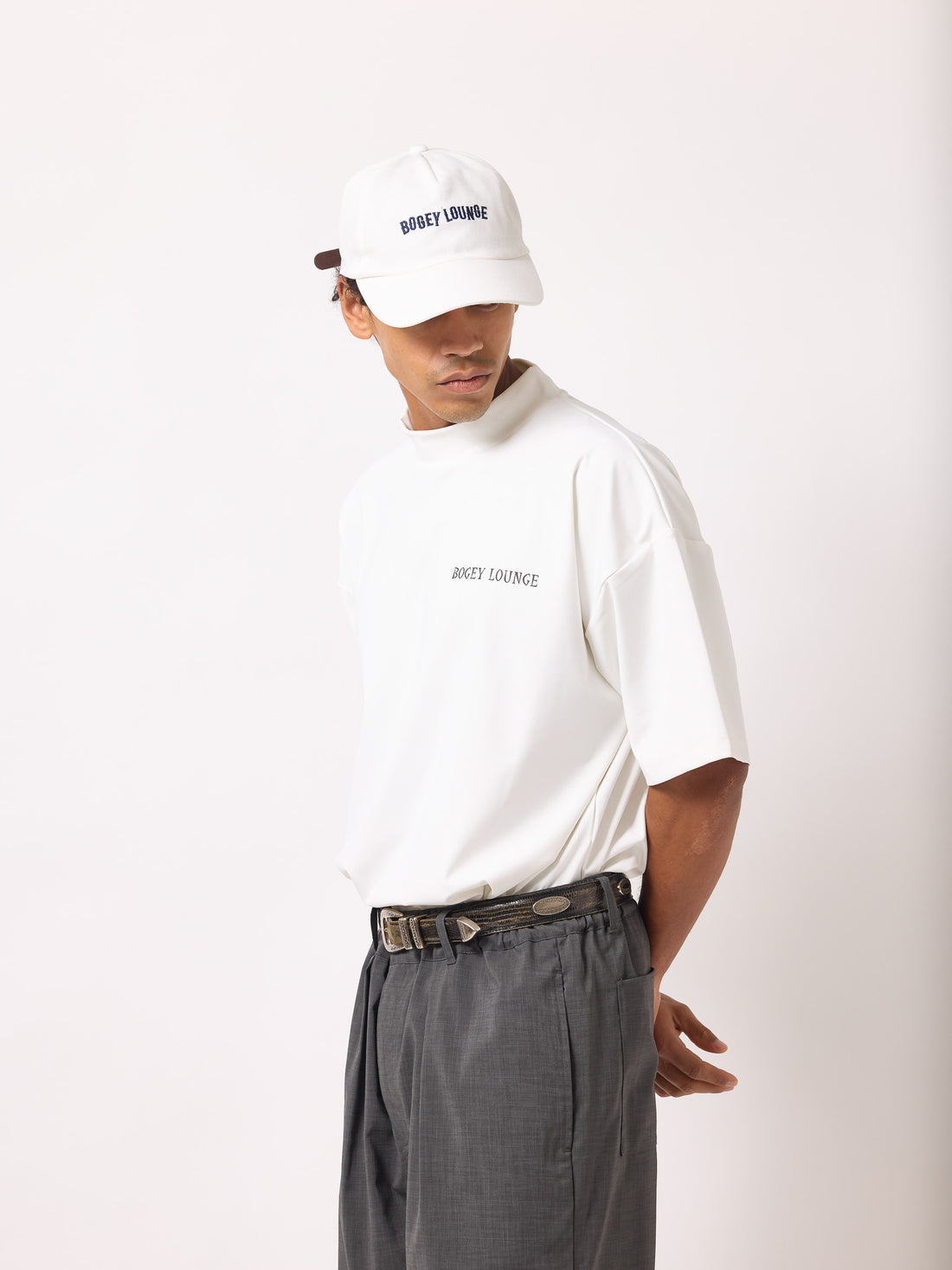 ［BOGEY LOUNGE］モックネックトップス(スイング)