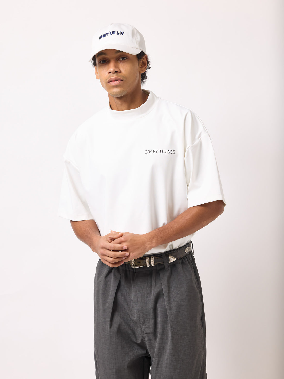 ［BOGEY LOUNGE］モックネックトップス(スイング)