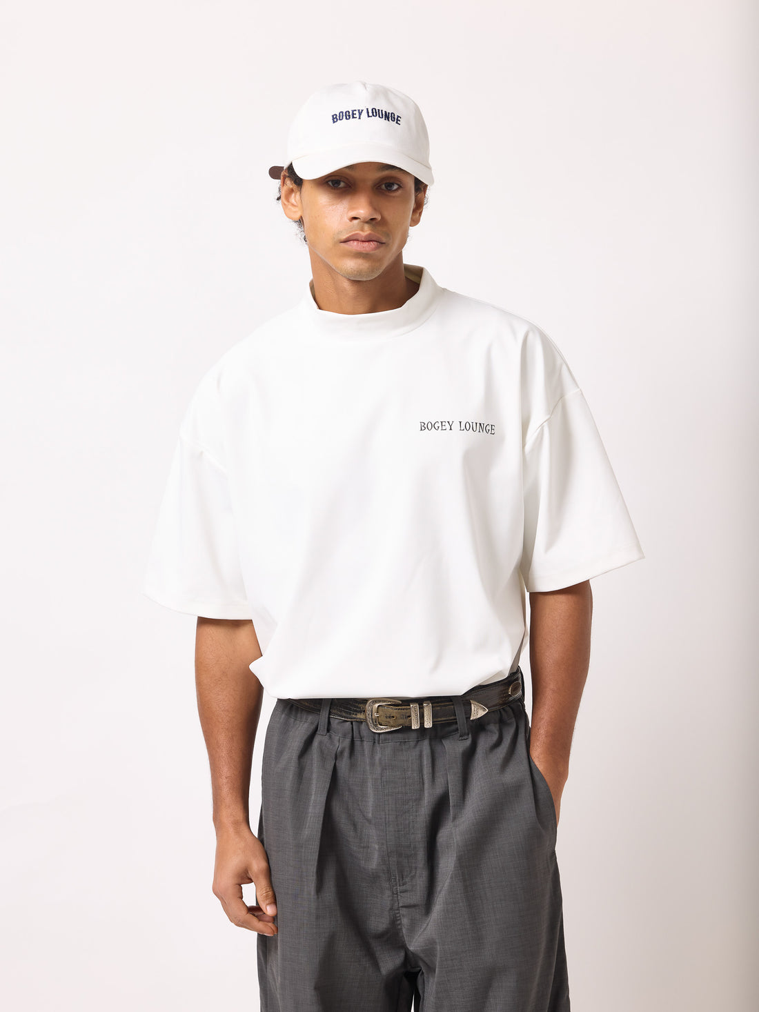 ［BOGEY LOUNGE］モックネックトップス(スイング)