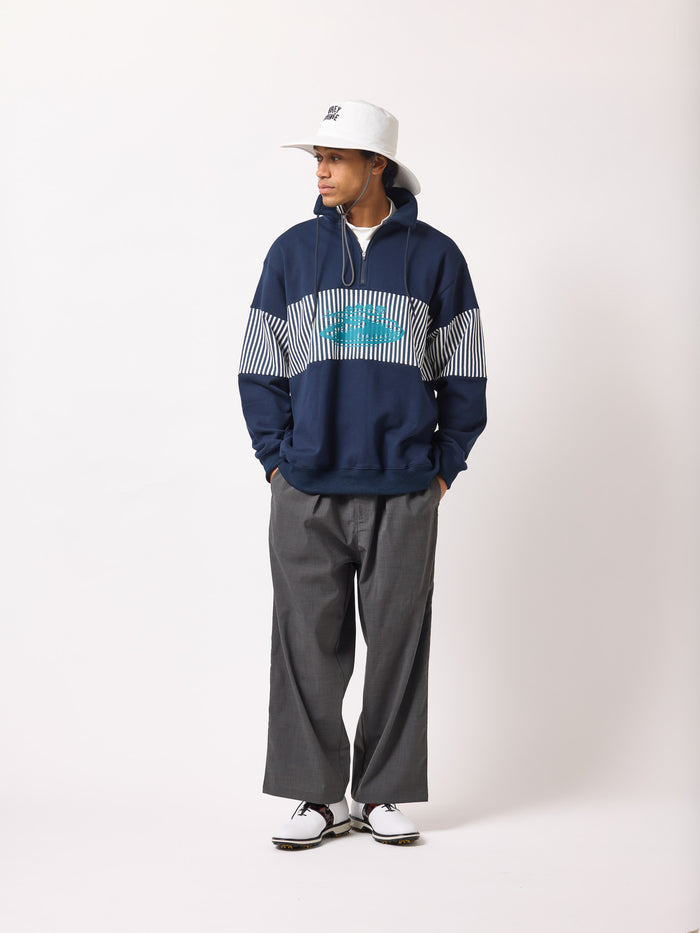 ［BOGEY LOUNGE］裏毛ハーフZIPトレーナー