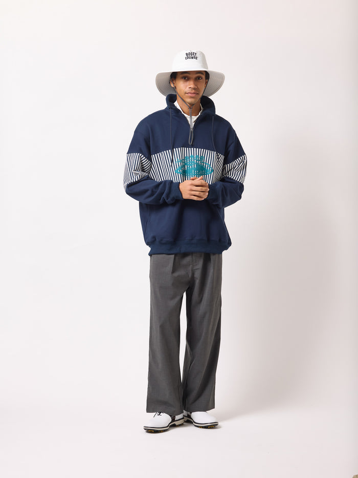 ［BOGEY LOUNGE］裏毛ハーフZIPトレーナー