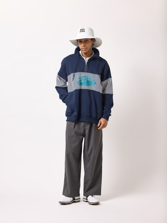 ［BOGEY LOUNGE］裏毛ハーフZIPトレーナー