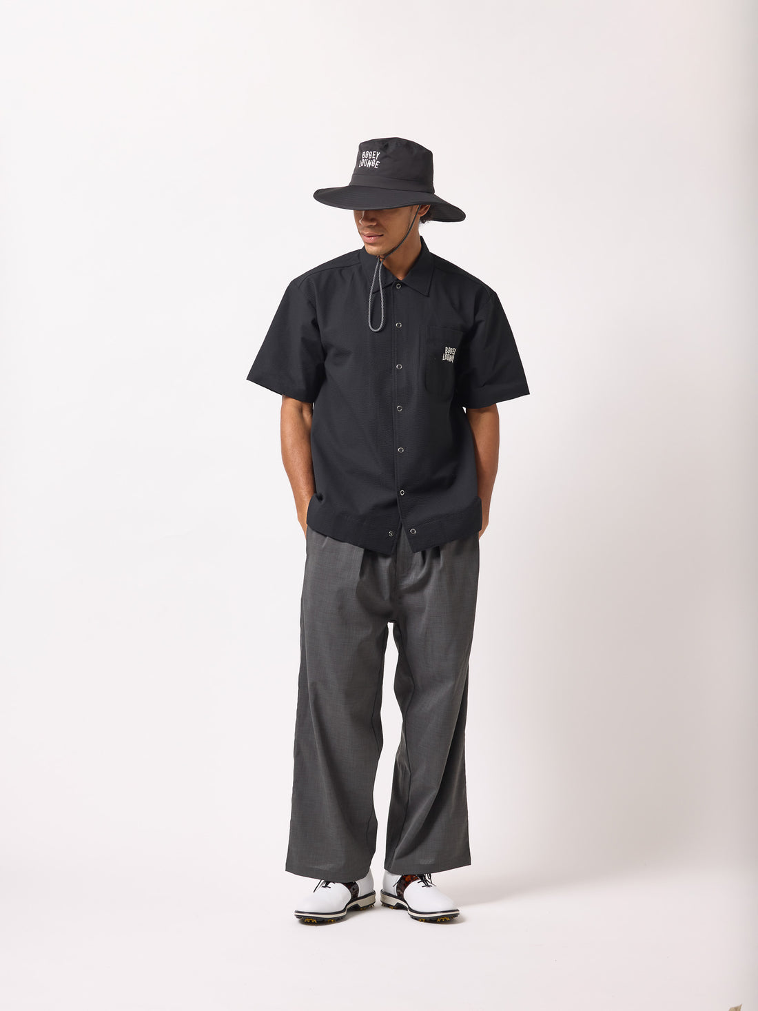 ［BOGEY LOUNGE］サッカー衿つきシャツ