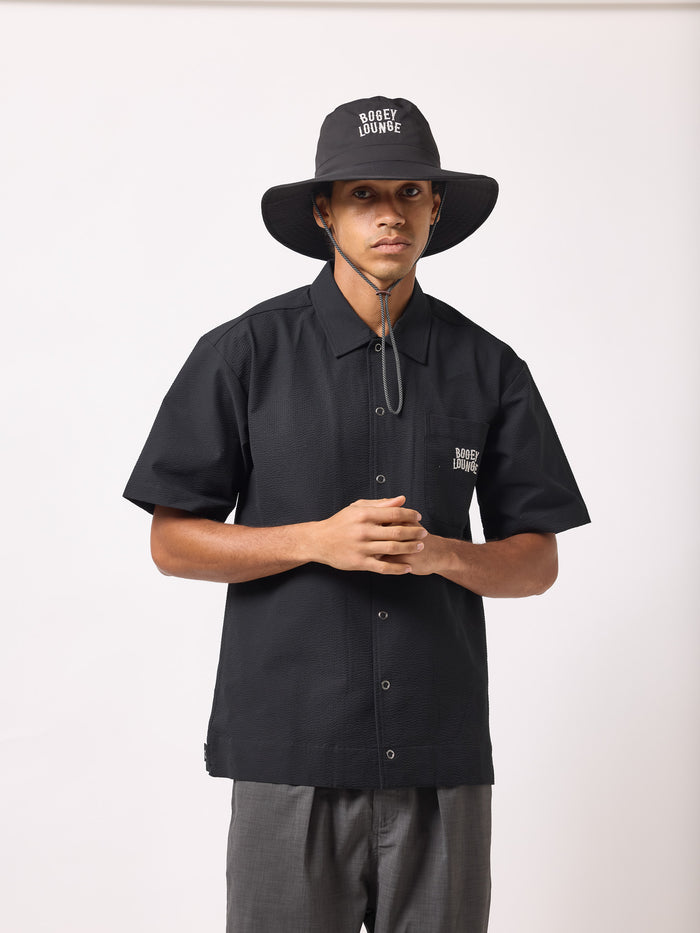 ［BOGEY LOUNGE］サッカー衿つきシャツ