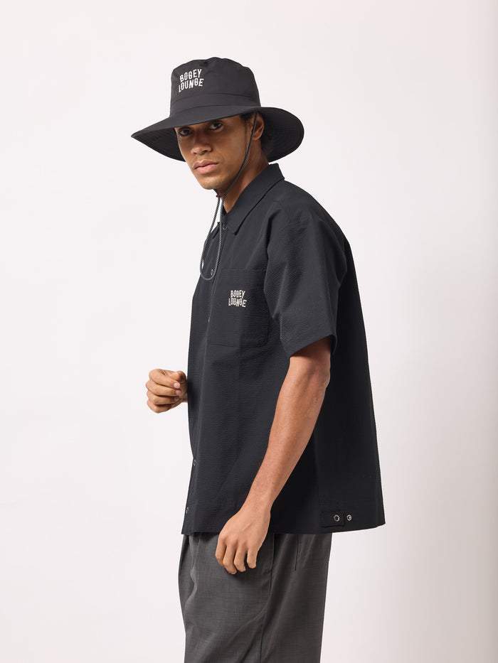 ［BOGEY LOUNGE］サッカー衿つきシャツ