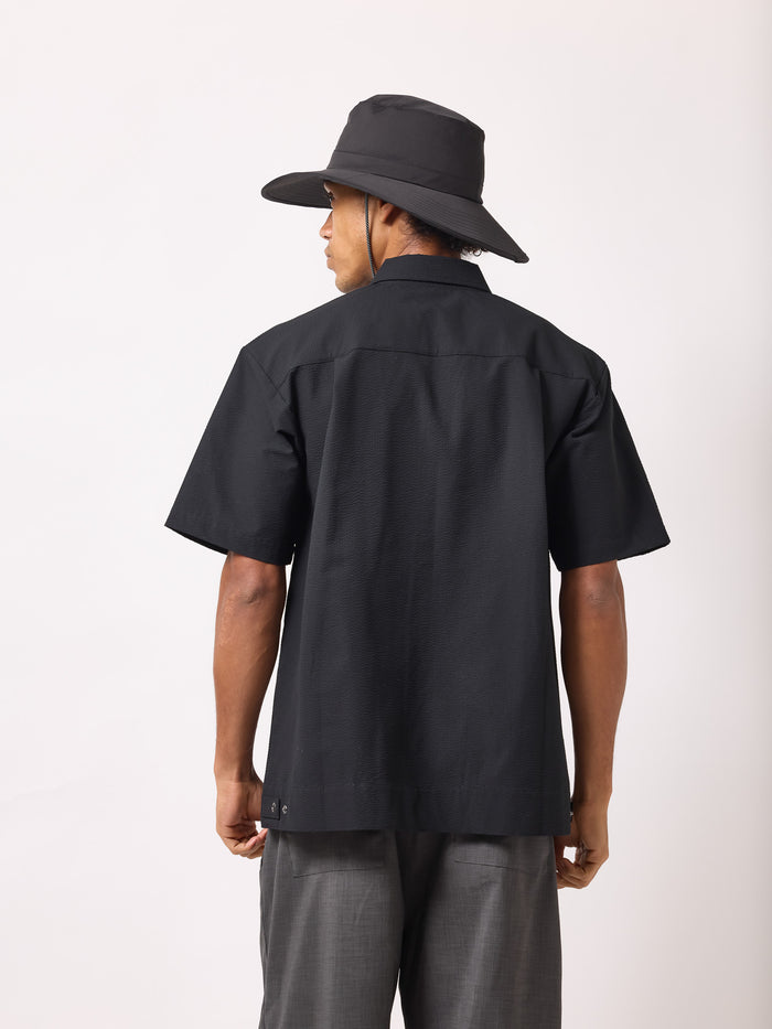 ［BOGEY LOUNGE］サッカー衿つきシャツ