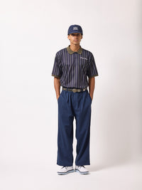 ［BOGEY LOUNGE］マルチストライプポロシャツ