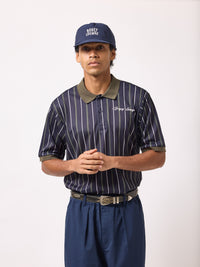 ［BOGEY LOUNGE］マルチストライプポロシャツ