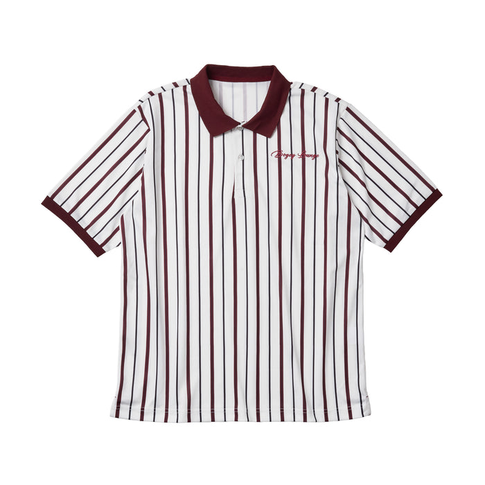 ［BOGEY LOUNGE］マルチストライプポロシャツ