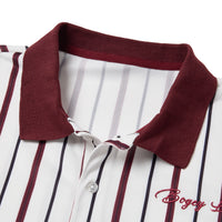 ［BOGEY LOUNGE］マルチストライプポロシャツ