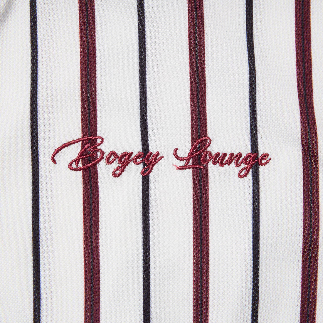 ［BOGEY LOUNGE］マルチストライプポロシャツ