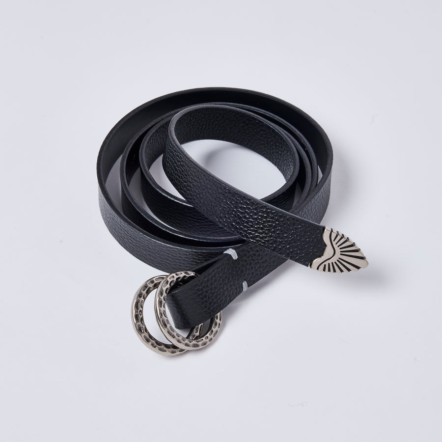 ［EVEN × SADO 別注］Wリング シュリンクレザーベルト