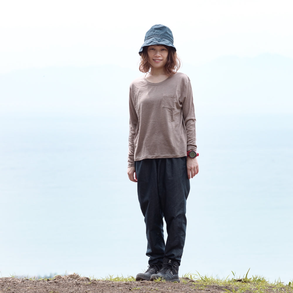 ［かわり芽］季節のかわり芽 長袖ウールTシャツ