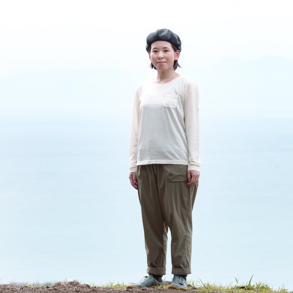 ［かわり芽］季節のかわり芽 長袖ウールTシャツ