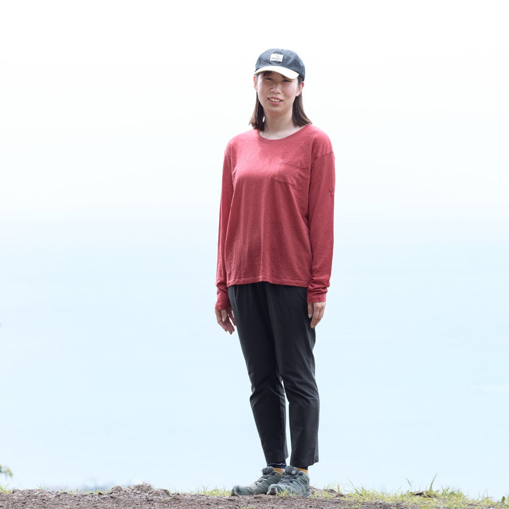 ［かわり芽］季節のかわり芽 長袖ウールTシャツ