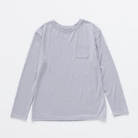 ［かわり芽］胸にポケット 長袖ウールTシャツ