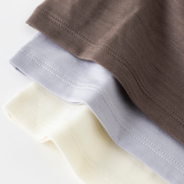 ［かわり芽］さらりとしたウールタンクトップ（カップ付き）