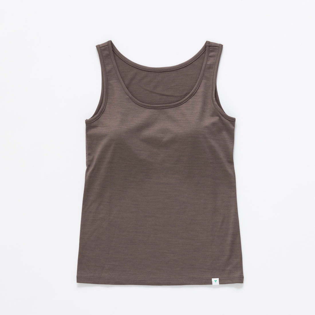［かわり芽］さらりとしたウールタンクトップ（カップ付き）