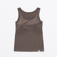 ［かわり芽］さらりとしたウールタンクトップ（カップ付き）