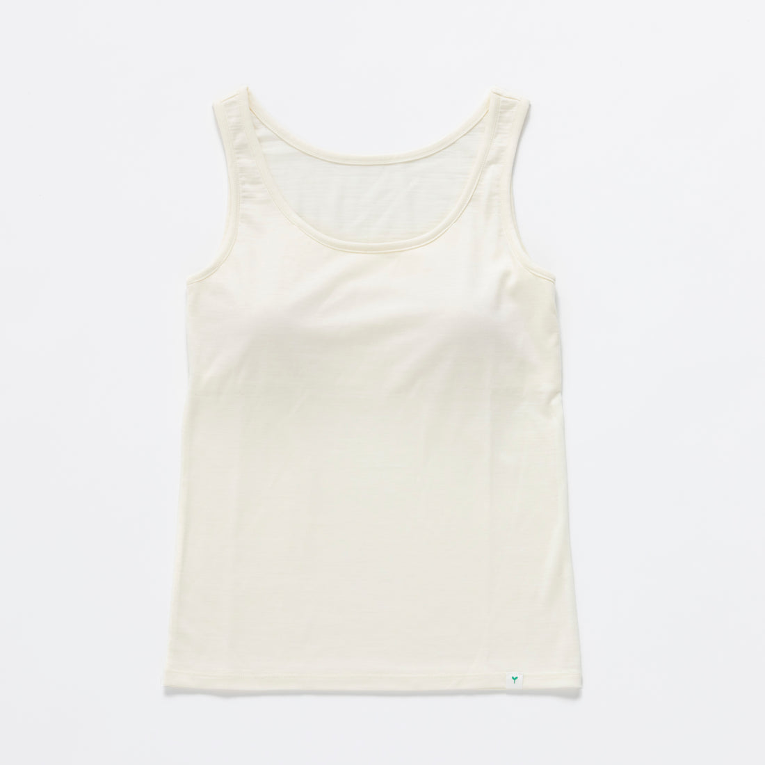 ［かわり芽］さらりとしたウールタンクトップ（カップ付き）