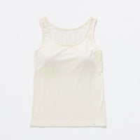 ［かわり芽］さらりとしたウールタンクトップ（カップ付き）