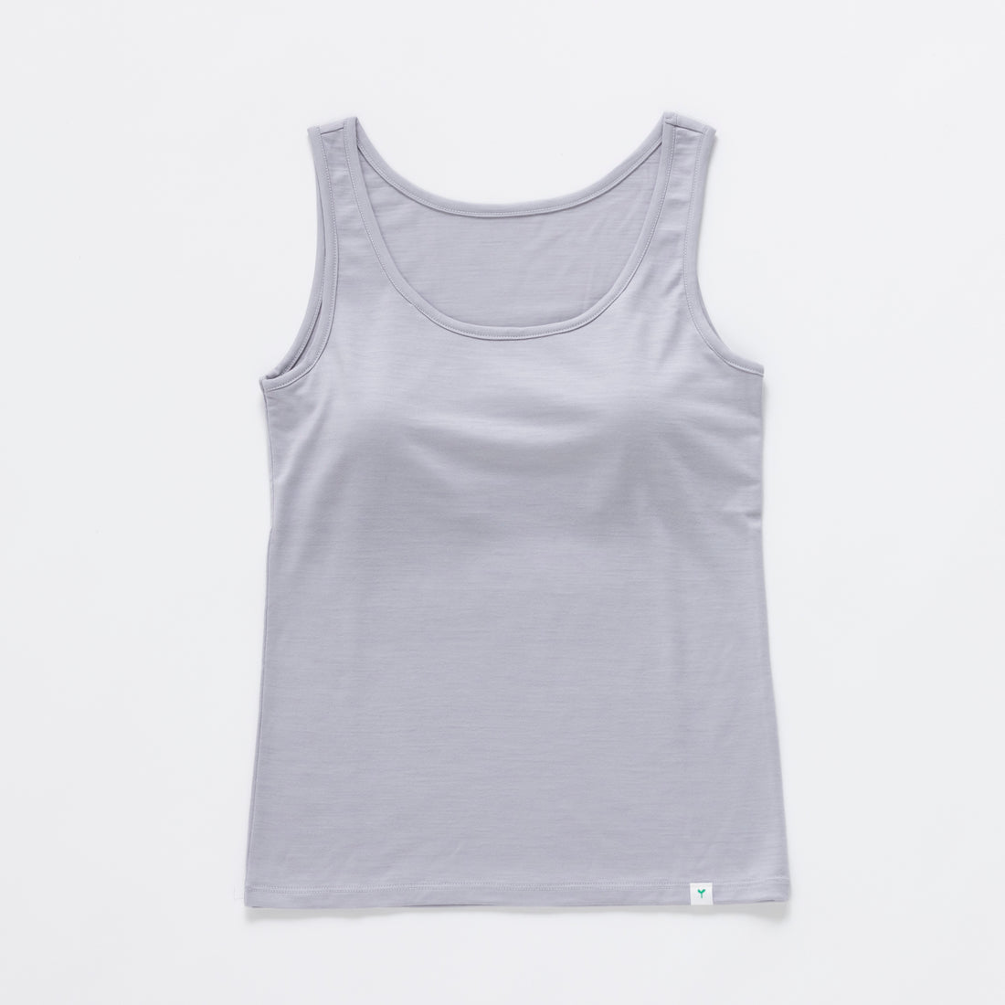 ［かわり芽］さらりとしたウールタンクトップ（カップ付き）