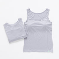 ［かわり芽］さらりとしたウールタンクトップ（カップ付き）