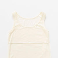 ［かわり芽］さらりとしたウールタンクトップ（カップ付き）