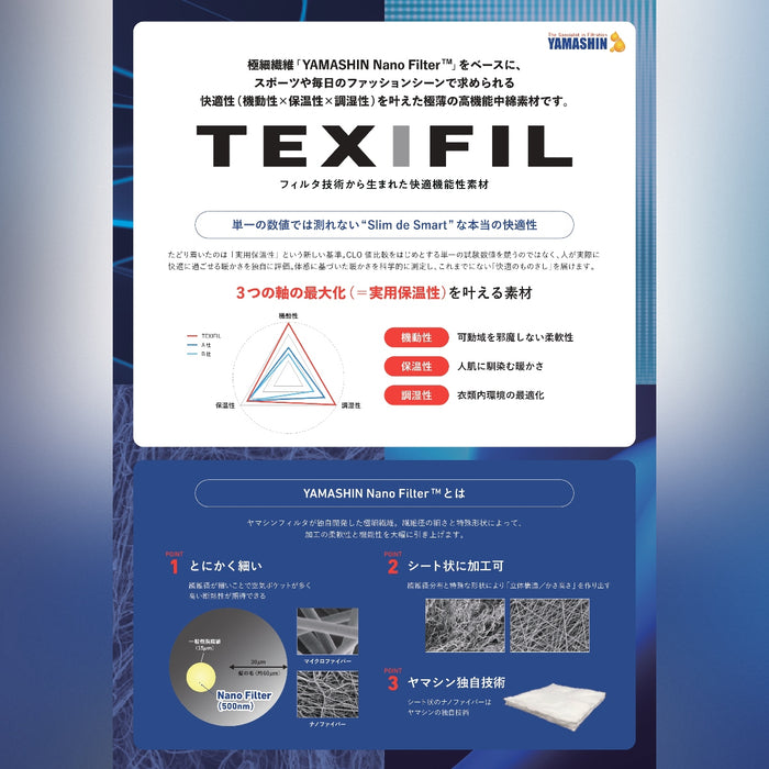 【数量限定】［Rosasen ×TEXIFIL］超極薄防寒 TEXIFIL VEST