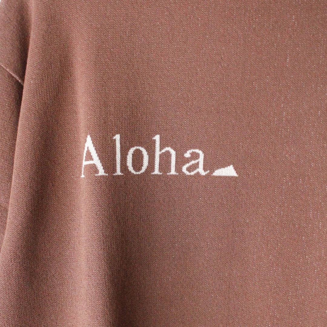 ［サルベージパブリックコレパ］ホヌ モックネックハーフスリーブジャカード(Aloha)