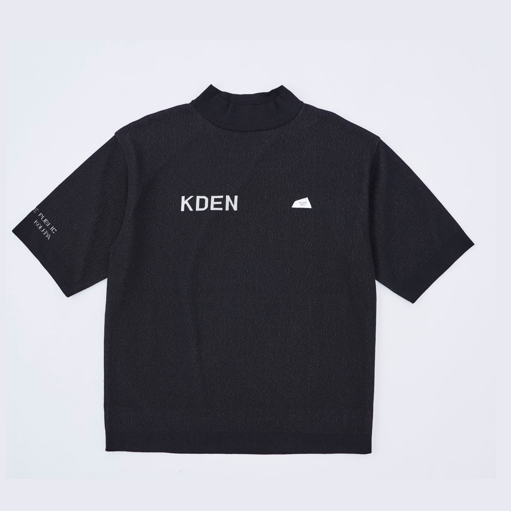 ［サルベージパブリックコレパ］ホヌ モックネックハーフスリーブジャカード(KDEN)