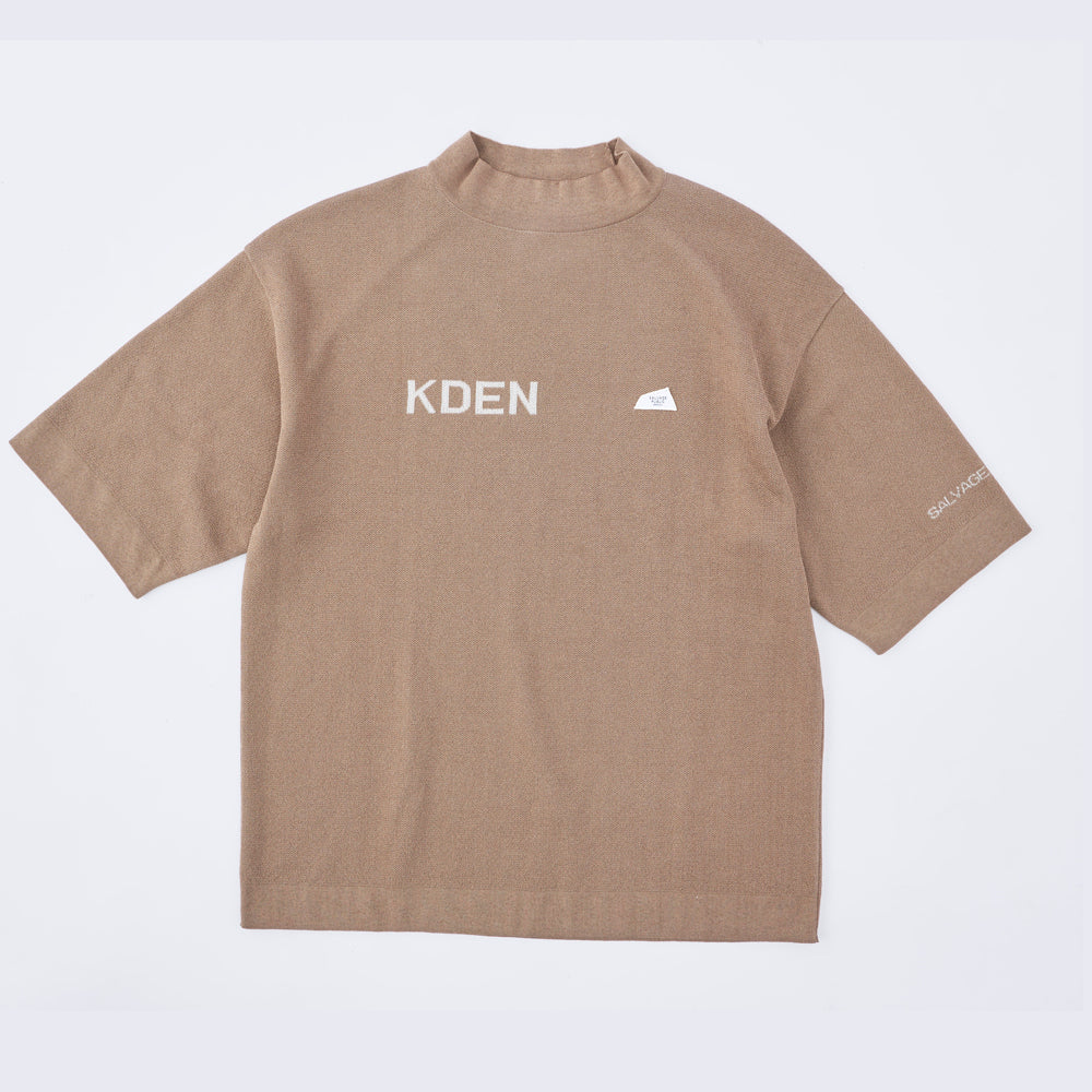 ［サルベージパブリックコレパ］ホヌ モックネックハーフスリーブジャカード(KDEN)
