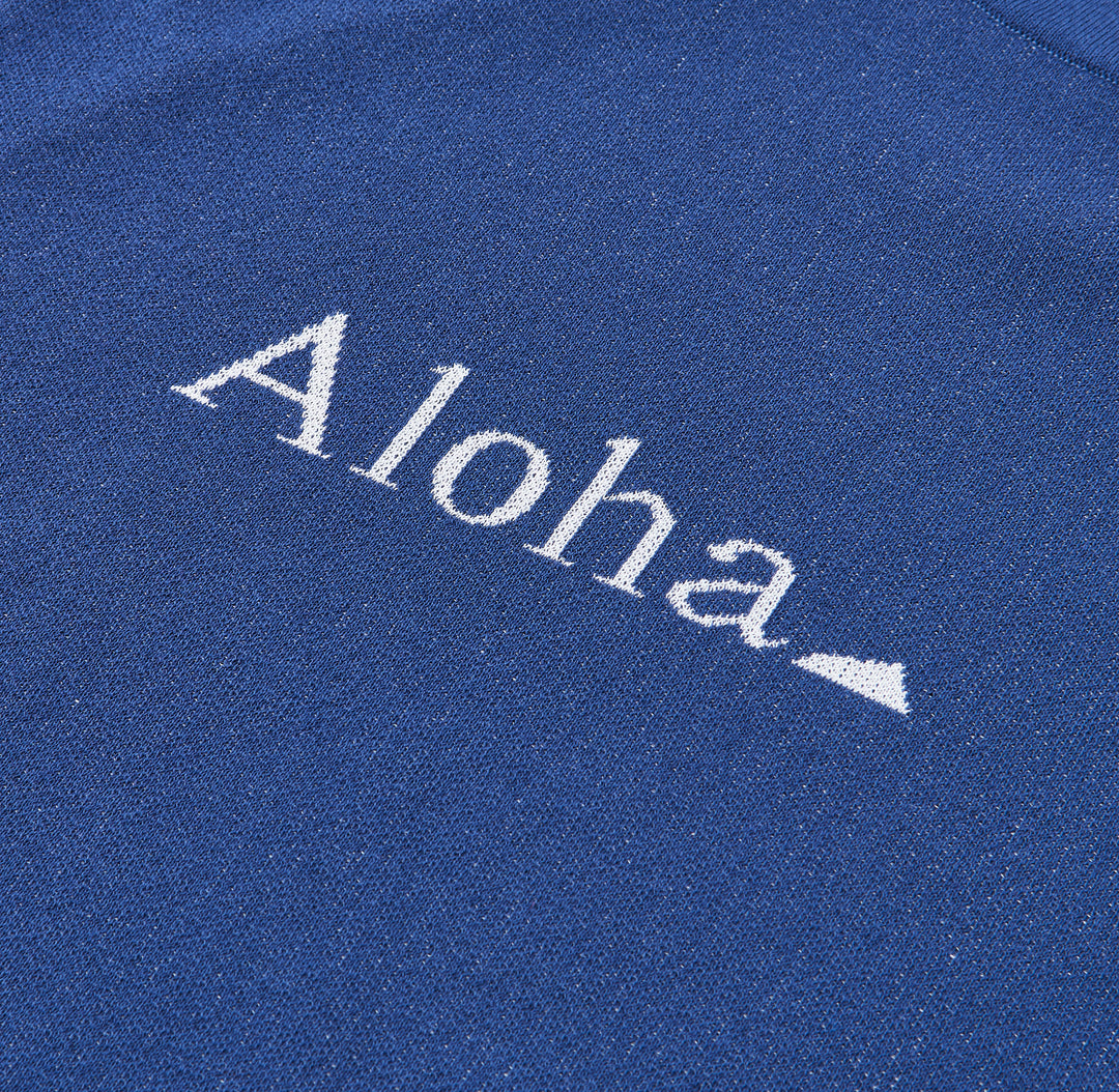 ［サルベージパブリックコレパ］ホヌ モックネックハーフスリーブジャカード(Aloha)